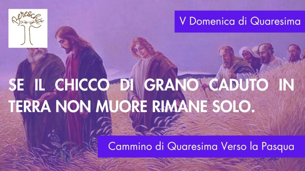 Se il chicco di grano caduto a terra non muore rimane solo – V DOMENICA DI QUARESIMA